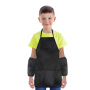 Фартук с нарукавниками для уроков труда ПИФАГОР, 3 кармана, стандарт, 44х55 см, черный, 271094 - Аксессуары для рисования