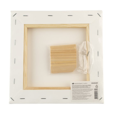 Бумага для акварели на подрамнике "Ладога", 300 г/м2, 20х20 см, 100% хлопок, среднее зерно - Альбомы и бумага для акварели и масла