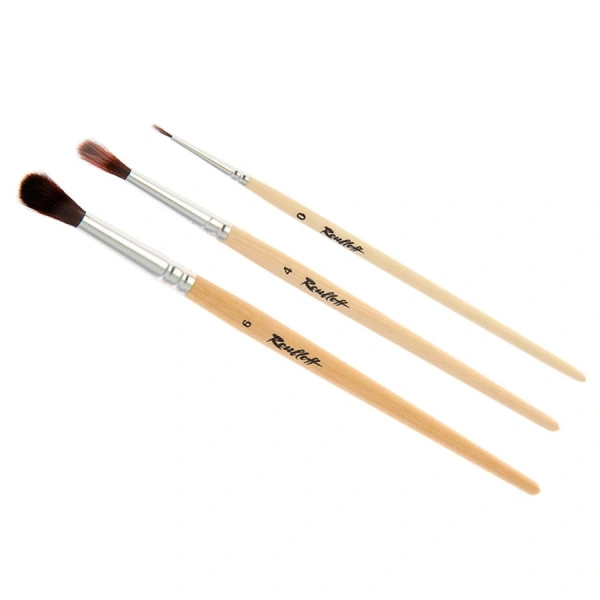 Набор №53 Roubloff 3 кисти из синтетики имитации белки серия НАБОР-ЭКО - Кисти художественные в наборах