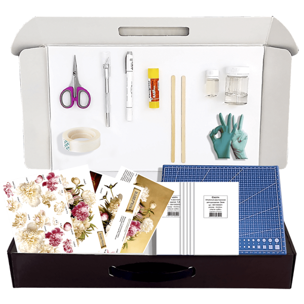 Набор папертоль “Нежные пионы” - Папертоль