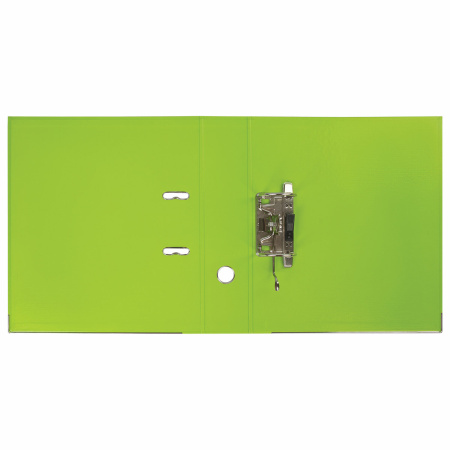 Папка-регистратор BRAUBERG "EXTRA", 75 мм, салатовая, двустороннее покрытие пластик, металлический уголок, 228576 - Папки-регистраторы с арочным механизмом