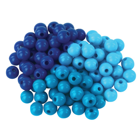 Бусины для творчества "Шарики", 8 мм, 30 грамм, бирюзовые, светло-голубые, голубые, ОСТРОВ СОКРОВИЩ, 661236 - Бусины для творчества