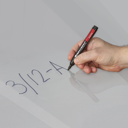 Маркер перманентный BRAUBERG "Contract", ЧЕРНЫЙ, круглый наконечник, 3 мм, 150465 - Маркеры перманентные