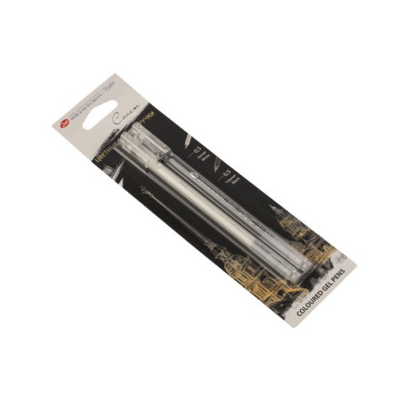 Набор ручек гелевых 0,5 мм "Сонет", 2 штуки (белая, черная) - Гелевые ручки