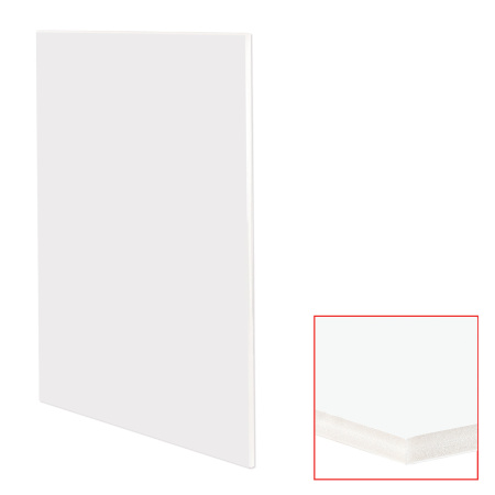 Пенокартон матовый, 70х100 см, толщина 10 мм, белый, КОМПЛЕКТ 5 листов, BRAUBERG, 112476 - Пенокартон