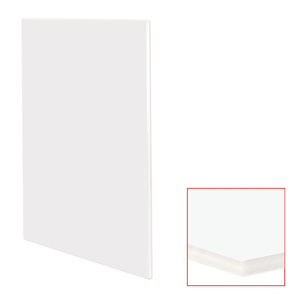 Пенокартон матовый, 70х100 см, толщина 10 мм, белый, КОМПЛЕКТ 5 листов, BRAUBERG, 112476 - Пенокартон