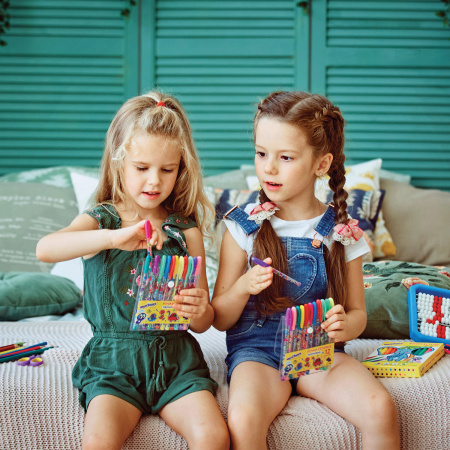 Ручки гелевые ЮНЛАНДИЯ, НАБОР 6 ЦВЕТОВ, корпус с печатью, узел 0,5 мм, линия письма 0,35 мм, 142799 - Наборы гелевых ручек