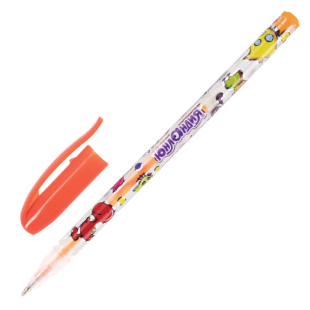 Ручки гелевые ЮНЛАНДИЯ, НАБОР 6 ЦВЕТОВ, НЕОН, корпус с печатью, узел 0,7 мм, линия письма 0,5 мм, 142804 - Наборы гелевых ручек