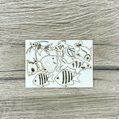 Чипборд "Рыбки" толщина 1,55 мм