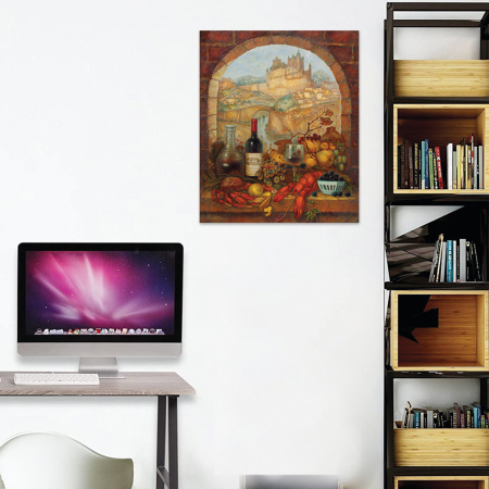 Картина стразами (алмазная мозаика) 40х50 см, ОСТРОВ СОКРОВИЩ "Прованские истории", без подрамника, 662584 - Алмазная вышивка