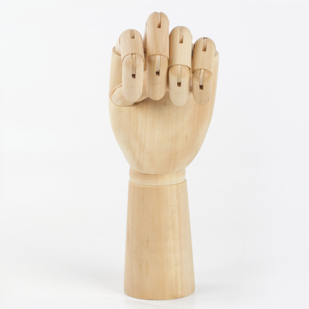 Манекен художественный BRAUBERG ART CLASSIC "РУКА", высота 30 см., мужская правая, дерево, 191297 - Манекены