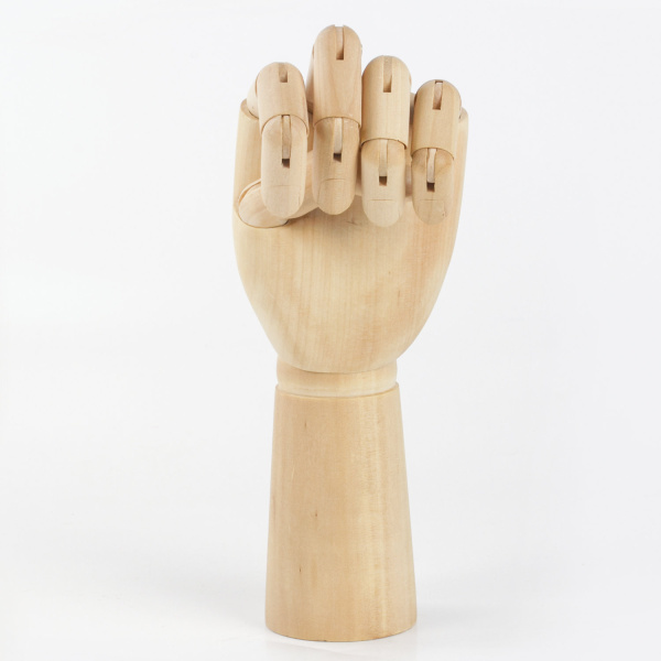 Манекен художественный BRAUBERG ART CLASSIC "РУКА", высота 30 см., мужская правая, дерево, 191297 - Манекены