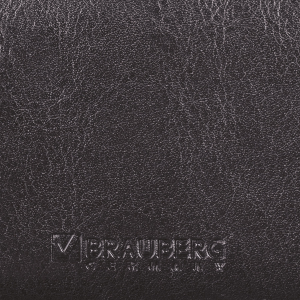 Визитница однорядная BRAUBERG "Imperial", на 20 визиток, под гладкую кожу, черная, 232291 - Визитницы и кредитницы однорядные карманные