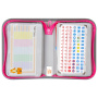 Пенал TIGER FAMILY с наполнением, 1 отделение, 2 откидные планки, 31 предмет, "Pink Lemonade", 20х14х4 см, 228950, TGRW-012C1 - Пеналы с наполнением