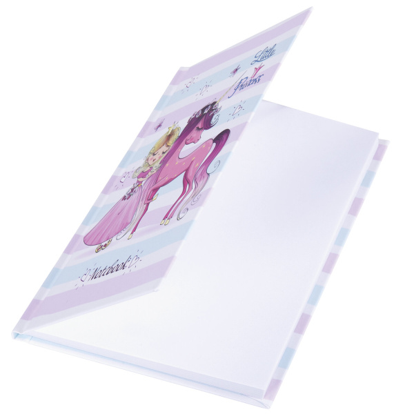 Блокнот МАЛЫЙ ФОРМАТ (110х147 мм), А6, 80 л., твёрдый, клетка, выборочный лак, BRAUBERG KIDS, "Queen", 114450 - Блокноты в книжном переплете