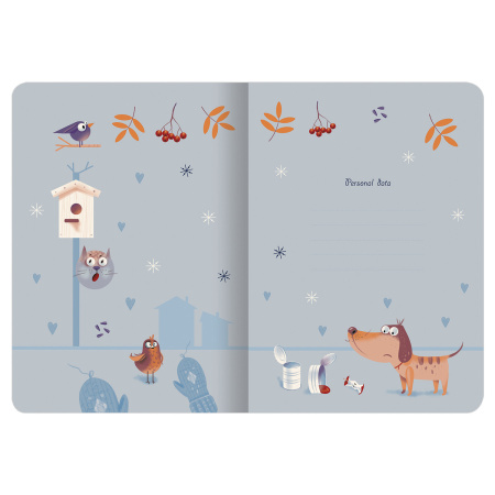 Тетрадь 60 л. в линию обложка SoftTouch, бежевая бумага 70 г/м2, сшивка, В5 (179х250 мм), ГАВ, BRAUBERG, 403823 - Тетради более 60 листов