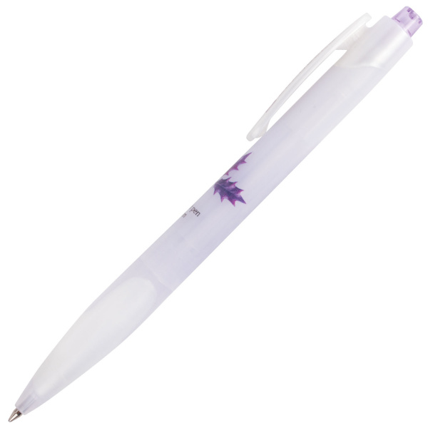 Ручка шариковая автоматическая с грипом BRAUBERG "Herb Time", СИНЯЯ, корпус ассорти, узел 0,7 мм, линия 0,35 мм, синяя, 141286 - Ручки шариковые автоматические