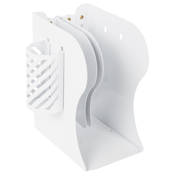 Подставка-держатель для книг и учебников BRAUBERG, с органайзером, раздвижная, металлическая, 238066 - Подставки для книг