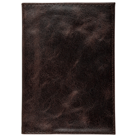 Обложка для автодокументов натуральная кожа пулап, 3D герб + тиснение, темно-коричневая, BRAUBERG, 238195 - Обложки для автодокументов и бумажники водителя
