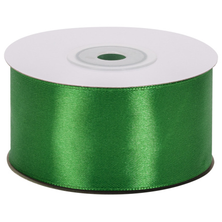 Лента атласная ширина 38 мм, длина 23 м, зеленая, BRAUBERG, 591511 - Ленты для декора, рукоделия и упаковки подарков