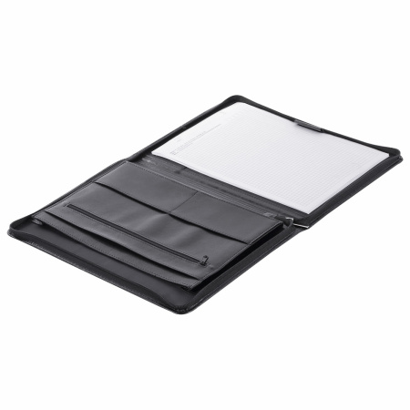 Папка из кожзаменителя на молнии "Лидер", 123Н - Папки из кожи