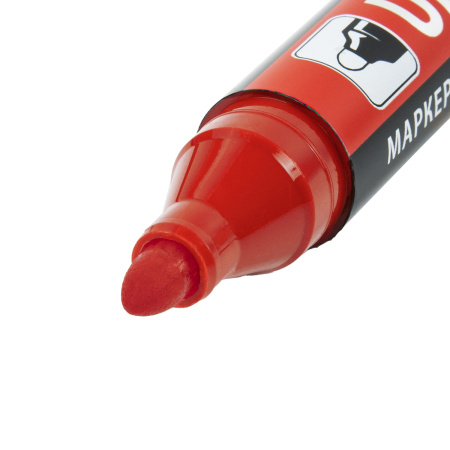 Маркер перманентный ULTRA MARKER, КРАСНЫЙ, 3,5 мм, с клипом, BRAUBERG, 152205 - Маркеры перманентные