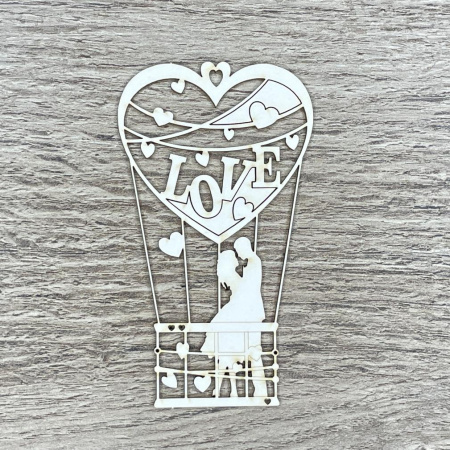 Чипборд "Пара на воздушном шаре" толщина 1,55 мм