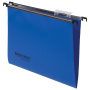 Подвесные папки А4 (350х245 мм), до 80 листов, КОМПЛЕКТ 5 шт., пластик, синие, BRAUBERG (Италия), 231797 - Подвесные папки А4