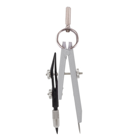 Готовальня BRAUBERG "Architect", 9 предметов: циркуль + измер + кронциркуль, рейсфедер + держатель, 2 вставки, удлинитель, грифель, 210353 - Циркули и готовальни