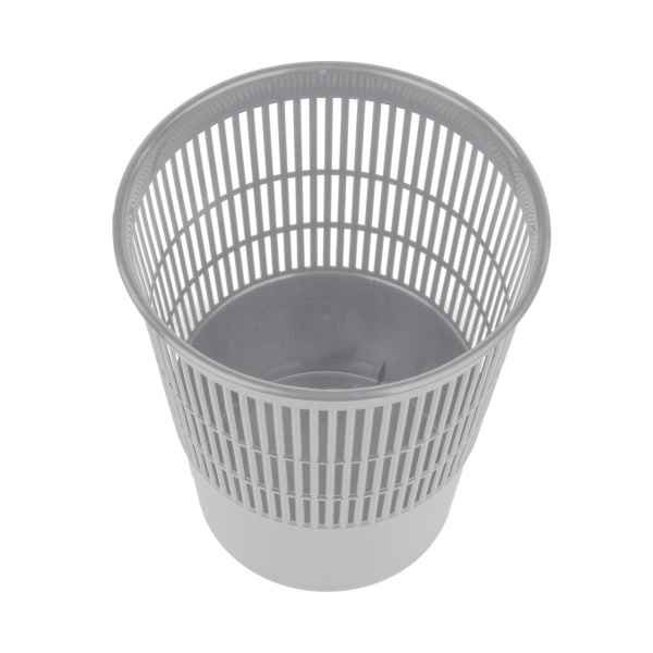 Корзина для бумаг BRAUBERG сетчатая, 14 л, серая, 237004 - Корзины для бумаг