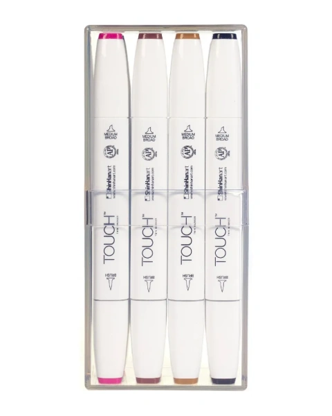 Набор маркеров  TOUCH BRUSH Main Colors  12цв. основные цвета - Скетчмаркеры в наборах