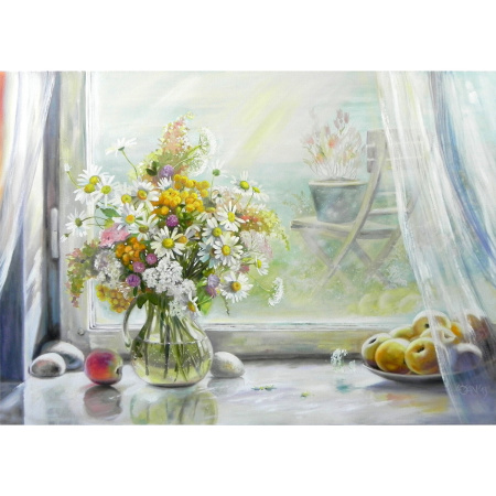 Картина стразами (алмазная мозаика) 40х50 см, ОСТРОВ СОКРОВИЩ "Отличный денёк", без подрамника, 662579 - Алмазная вышивка