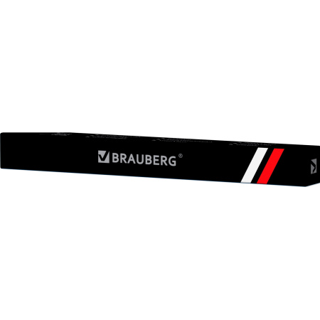 Ручка подарочная шариковая BRAUBERG "De Luxe Black", корпус черный, узел 1 мм, линия письма 0,7 мм, синяя, 141411 - Ручки бизнес-класса