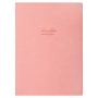 Тетрадь-скетчбук 60 л. обложка кожзам под замшу, сшивка, B5 (179х250мм), 70 г/м2, РОЗОВЫЙ, BRAUBERG CAPRISE, 403863 - Тетради более 60 листов
