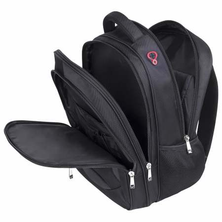 Рюкзак BRAUBERG "Relax 3", 35 л, размер 46х35х25 см, ткань, черный, 224455 - Рюкзаки с отделением для ноутбука