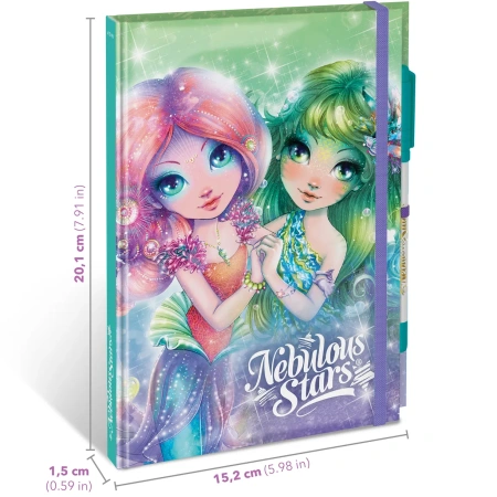 Серия: Coralia. Блокнот в жестком переплете, на резинке, с гелевой ручкой - Блокноты и записные книжки