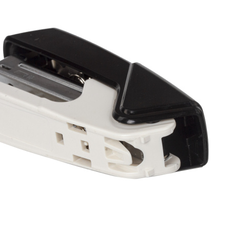 Степлер №10 BRAUBERG "ADVANCED", до 15 листов, с антистеплером, черный, 228746 - Степлеры настольные