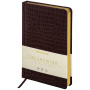 Ежедневник недатированный А5 138х213 мм BRAUBERG "Comodo" под кожу, 160 л., темно-коричневый, 123838 - Ежедневники с покрытием "под кожу и ткань"