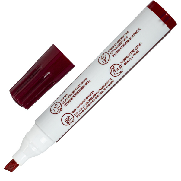 Маркеры для ремонта мебели и изделий из дерева, 6 ЦВЕТОВ, BRAUBERG WOOD, 152203 - Маркеры и воск для реставрации мебели