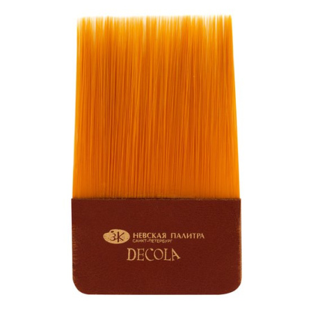 Кисть синтетическая Decola лампемзель короткая кожаная ручка №55