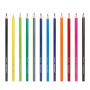 Карандаши цветные BRAUBERG PREMIUM, 12 цветов, пластиковые, шестигранные, грифель мягкий 3 мм, 181666 - Карандаши цветные
