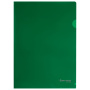 Папка-уголок жесткая А4, зеленая, 0,15 мм, BRAUBERG EXTRA, 271704 - Папки-уголки пластиковые
