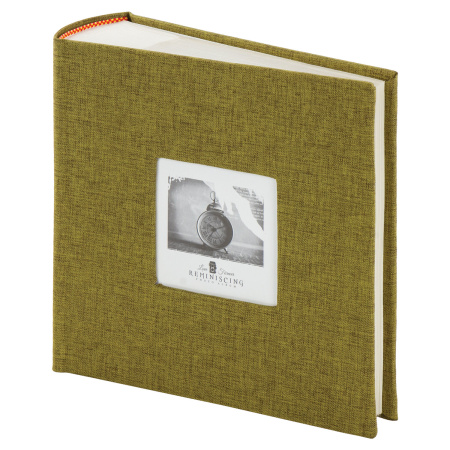 Фотоальбом BRAUBERG на 300 фото 10х15 см, ткань, хаки, 391188 - Фотоальбомы