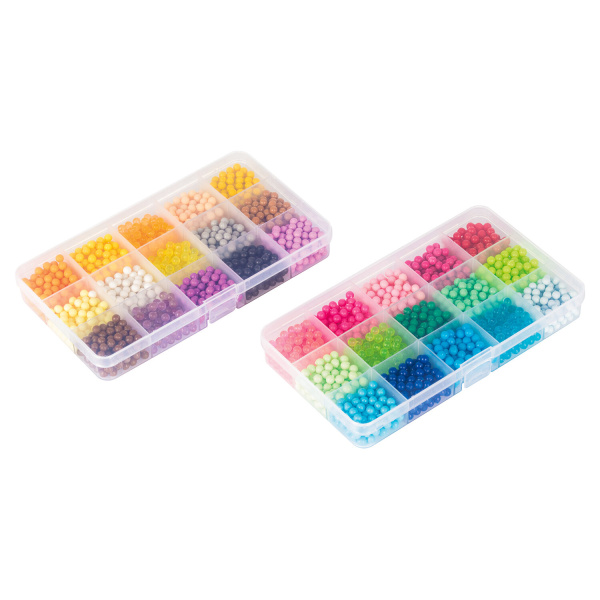 Аквамозаика, 30 цветов, 3000 бусин, в колорбоксе, ЮНЛАНДИЯ, 663780 - Аквамозайка