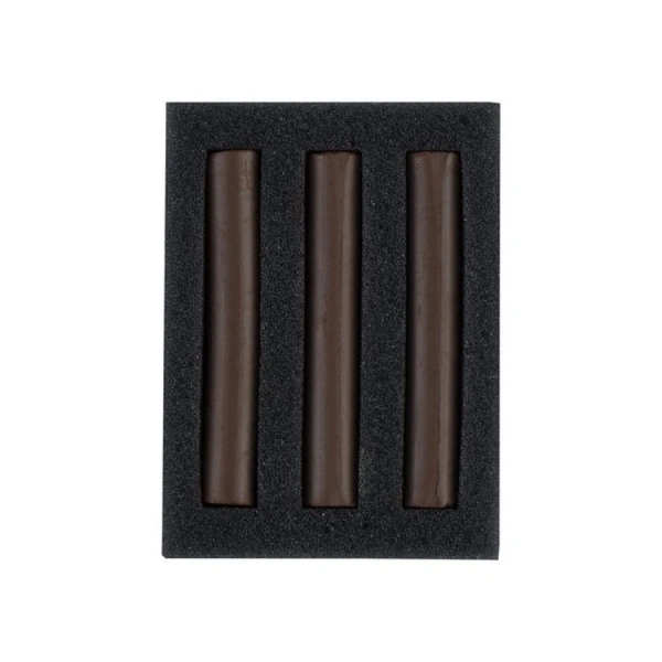 Набор сухих художественных графических материалов "Ладога": сепия светлая 3 мелка - Мел, графит, сепия, сангина, соус, уголь художественные