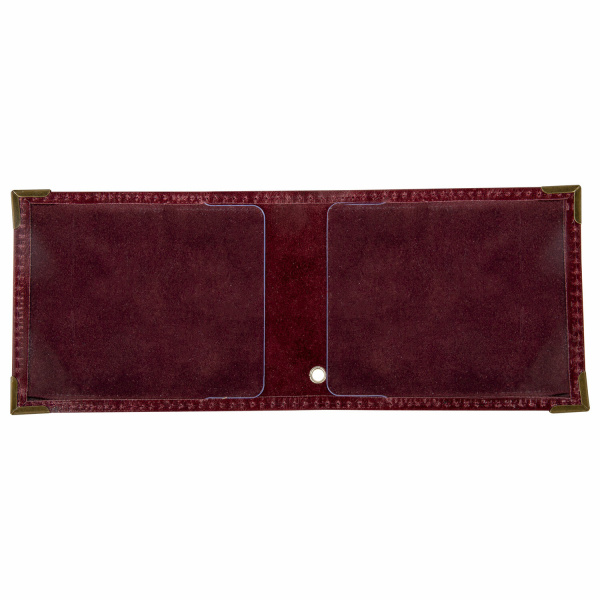 Обложка для удостоверения натуральная кожа пулап, герб + "УДОСТОВЕРЕНИЕ", бордовая, BRAUBERG, 238200 - Обложки для документов