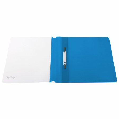 Скоросшиватель пластиковый ЮНЛАНДИЯ, А4, 130/180 мкм, голубой, 228678 - Папки-скоросшиватели мягкие