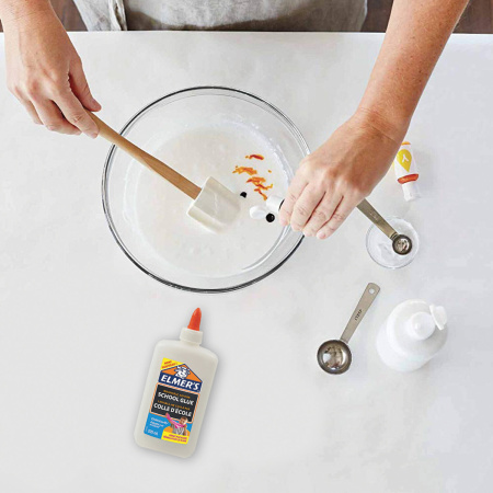 Клей для слаймов ПВА ELMERS "School Glue", 225 мл (2 слайма), 2079102 - Изготовление слаймов