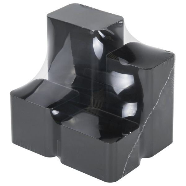 Подставка-органайзер BRAUBERG COMPACT, 4 отделения, 92х114х102 мм, черная, 238102, ОР21 - Подставки канцелярские без наполнения