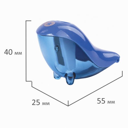 Точилка ЮНЛАНДИЯ "Морской котик", с контейнером, пластиковая, корпус ассорти, 228463 - Точилки ручные